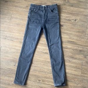 Zara Light Black High Waisted Skinny Jeans
